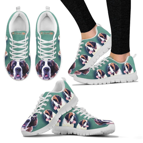 Amazing St. Bernard Dog-Women's Running Shoes-Free Shipping