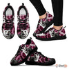 Egyptian Mau Cat Print (Black/White) Running Shoes For Women-Free Shipping