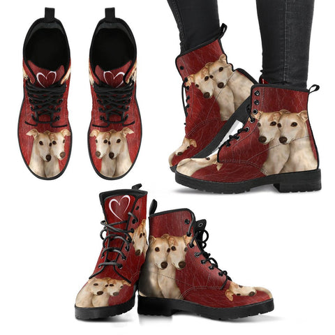 Valentine's Day Special-Whippet Dog Print Boots For Women-Free Shipping