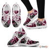 Egyptian Mau Cat Print (Black/White) Running Shoes For Women-Free Shipping