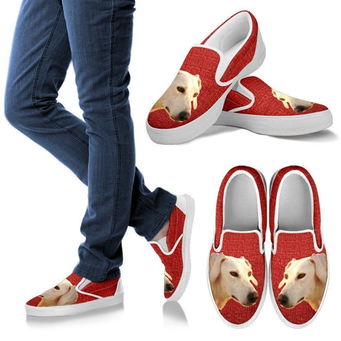Sloughi Dog Print Slip Ons For Women-Express Shipping