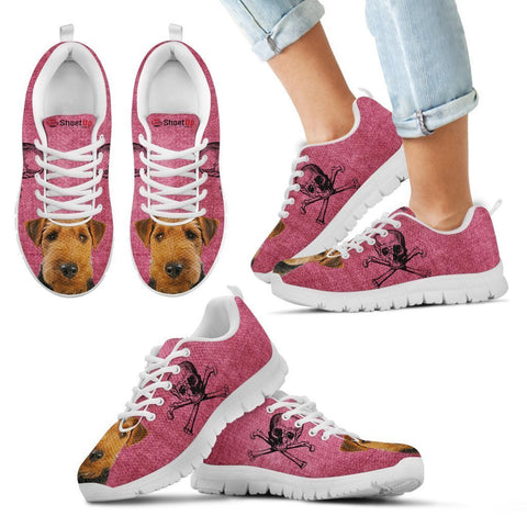 Welsh Terrier Halloween Print Running Shoes For Kids/Women-Free Shipping