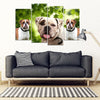 American Bulldog Print- Piece Framed Canvas- Free Shipping