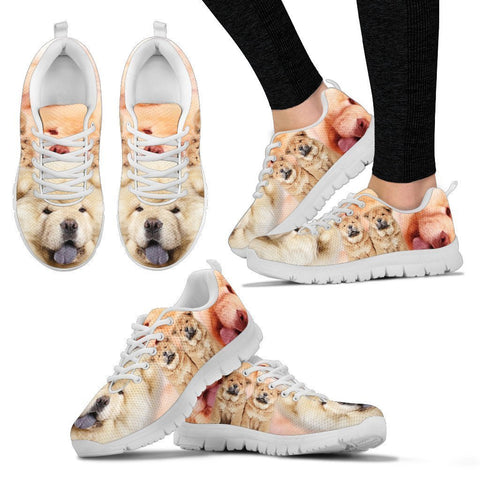 Chow Chow Print Sneakers For Women- Free Shipping