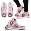 Bearded Collie Water Pink Print Running Shoes For Women-Free Shipping