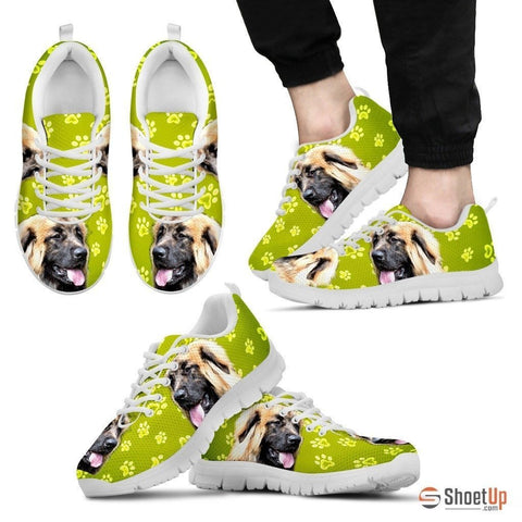 Leonberger Dog Print (Black/White) Running Shoes For Men-Free Shipping Limited Edition
