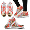 Labradoodle With Bow Tie Print Running Shoes For Women- Free Shipping- For 24 Hours Only