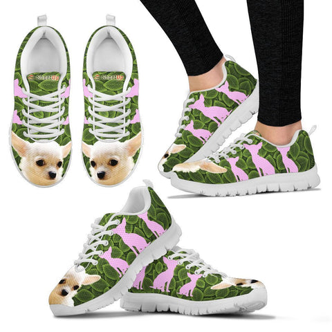 Chihuahua On Green-Women's Running Shoes-Free Shipping