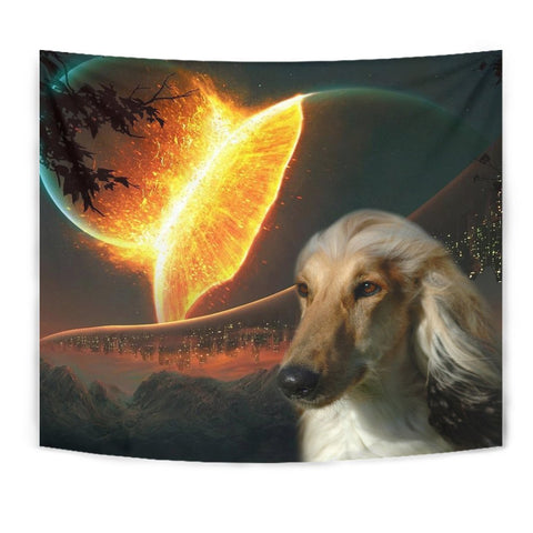 Amazing Afghan Hound Dog Print Tapestry-Free Shipping