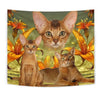 Abyssinian Cat Print Tapestry-Free Shipping