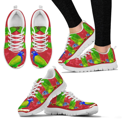 Blue-Headed Parrot Christmas Running Shoes For Women- Free Shipping