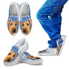 Airedale Terrier Print Slip Ons For Kids- Express Shipping