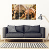 Bullmastiff Print- Piece Framed Canvas- Free Shipping