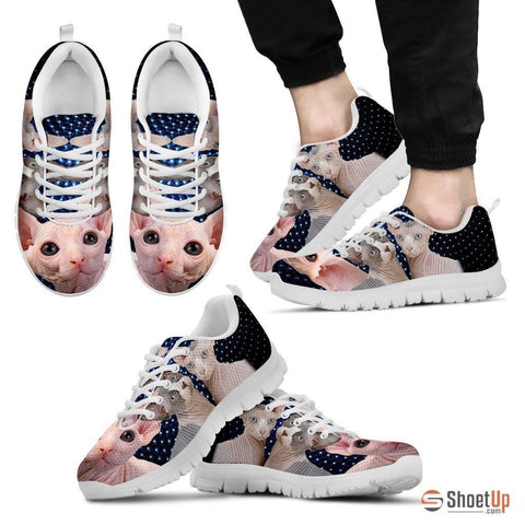 Sphynx Cat Print Running Shoes For Men-Free Shipping