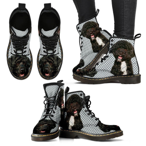 Portuguese Water Dog Print Boots For Women-Express Shipping