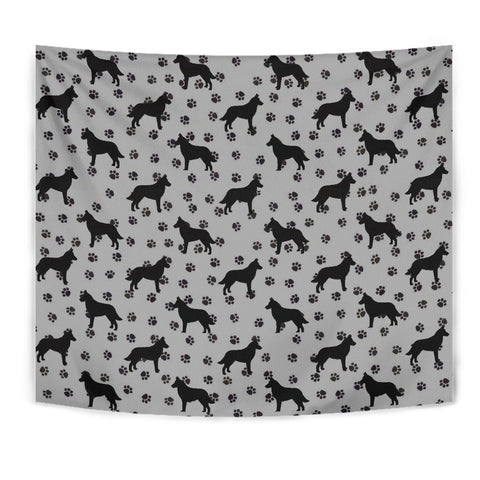 Malinois Dog Paws Pattern Print Tapestry-Free Shipping