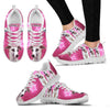 Whippet On Pink Print Running Shoes For Women- Free Shipping