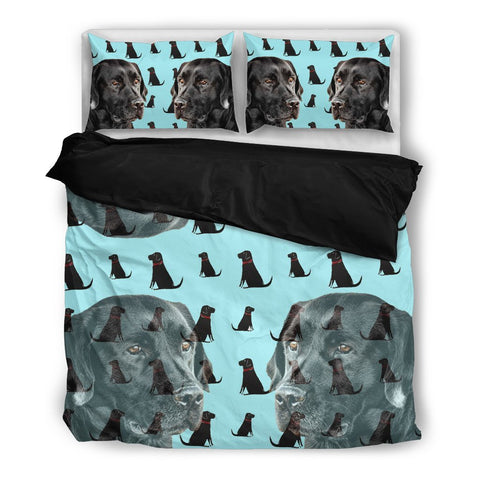 Lovely Black Labrador Print Bedding Set- Free Shipping