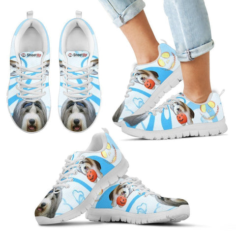 Bearded Collie Happy Halloween Print Running Shoes For Kids-Free Shipping