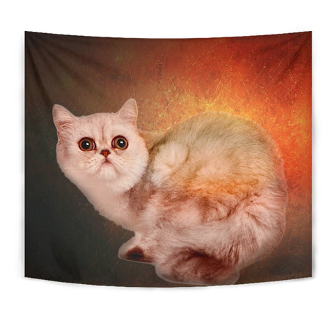 Amazing Exotic Shorthair Cat Print Tapestry-Free Shipping