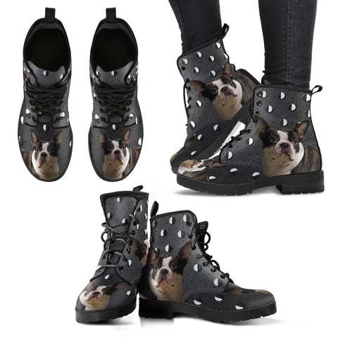 Valentine's Day Special-Boston Terrier Print Boots For Women-Free Shipping