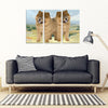 Chow Chow Dog Print-5 Piece Framed Canvas- Free Shipping