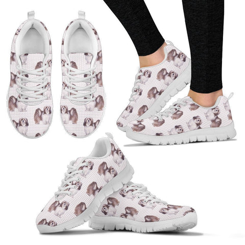 Lhasa Apso Pattern Print Sneakers For Women- Express Shipping