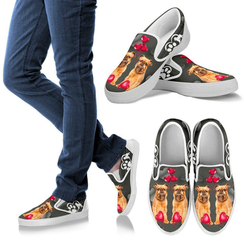 Valentine's Day Special-Brussels Griffon Print Slip Ons For Women-Free Shipping