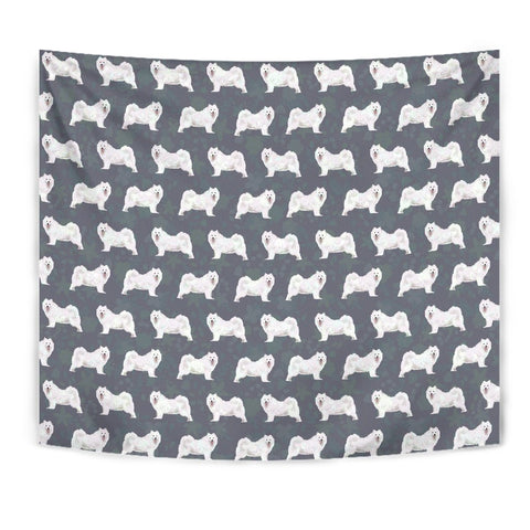 Samoyed Dog Pattern Print Tapestry-Free Shipping