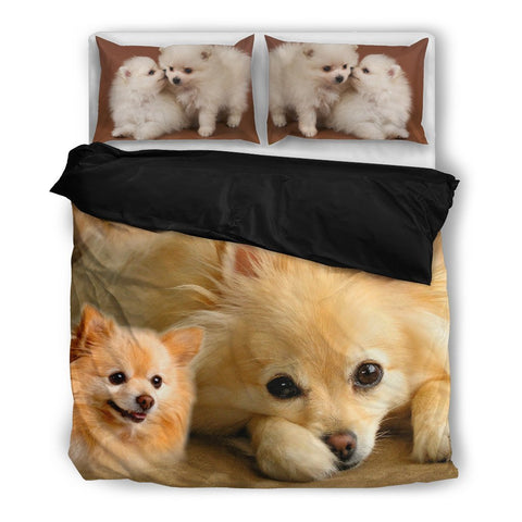 Cute Pomeranian Print Bedding Set- Free Shipping