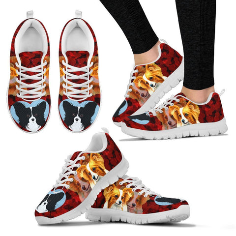 Valentine's Day Special-Papillon Dog Print Running Shoes For Women-Free Shipping