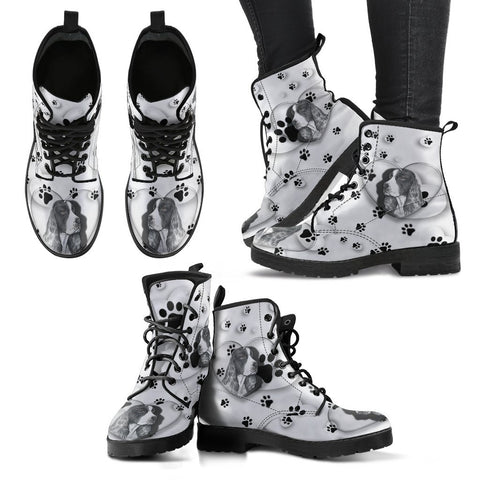 Valentine's Day Special-English Springer Spaniel Print Boots For Women-Free Shipping