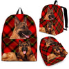 German Shepherd Dog Print Backpack-Express Shipping