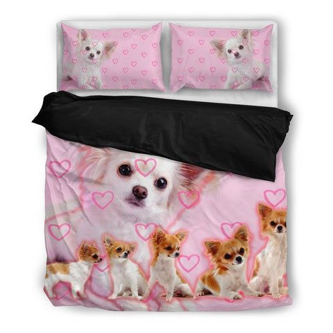 Cute Chihuahua Pink Bedding Set- Free Shipping