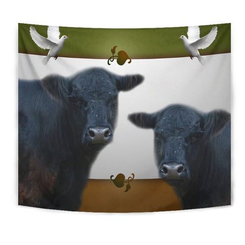 Galloway Cattle (Cow) Print Tapestry-Free Shipping