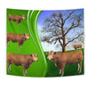 Gelbvieh Cattle (Cow) Print Tapestry-Free Shipping