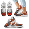 Cavalier King Charles Spaniel Halloween Print Sneakers For Kids- Free Shipping