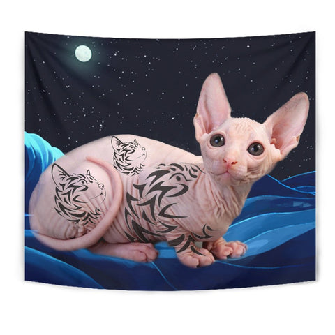 Cute Sphynx cat Print Tapestry-Free Shipping