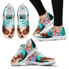 Chihuahua On Deep Skyblue Print Running Shoes For Women- Free Shipping