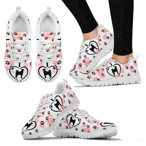 Valentine's Day Special-Norwegian Elkhound Print Running Shoes For Women-Free Shipping