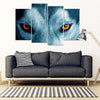 Siberian Husky Eyes Print- 5 Piece Framed Canvas- Free Shipping