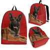 Belgian Malinois Dog Print Backpack-Express Shipping