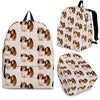 Lhasa Apso Dog Print Backpack-Express Shipping