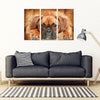 Boxer Dog Print- Piece Framed Canvas- Free Shipping