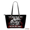 My Liberty And Freedom-Small Leather Tote Bag-Free Shipping