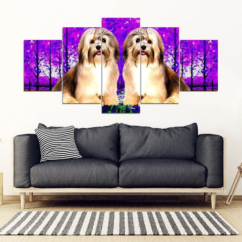 Cute Havanese 5 Piece Framed Canvas- Free Shipping