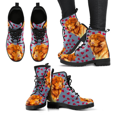 Valentine's Day Special-Nova Scotia Duck Tolling Retriever Print Boots For Women-Free Shipping