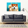 Akita Dog Print 5 Piece Framed Canvas- Free Shipping