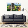 Leonberger With Butterfly Print-5 Piece Framed Canvas- Free Shipping