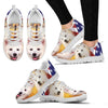 Cute American Eskimo Print Running Shoes For Women- Free Shipping-For 24 Hours Only
